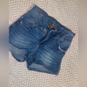 Wax Jean Shorts BUTT,I LOVE YOU